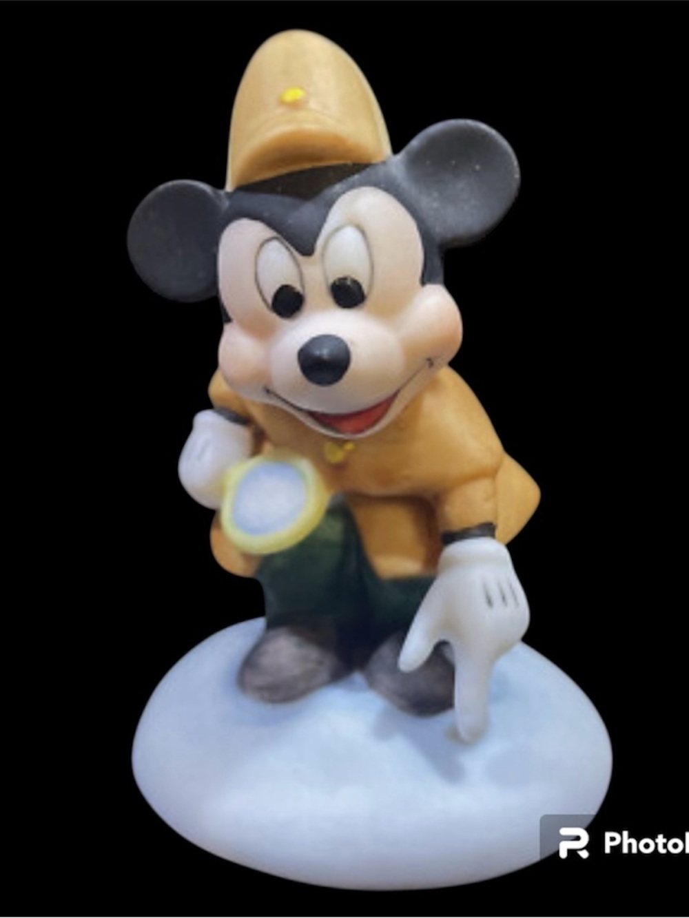 Vtg The Disney Collection Figurine Mickey Mouse Detective Sherlock 1987